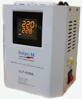 Стабилизатор напряжения для газового котла Solpi-M SLP-500BA (Настенный) - фото1 Стабилизатор напряжения для газового котла Solpi-M SLP-500BA (Настенный) - фото1